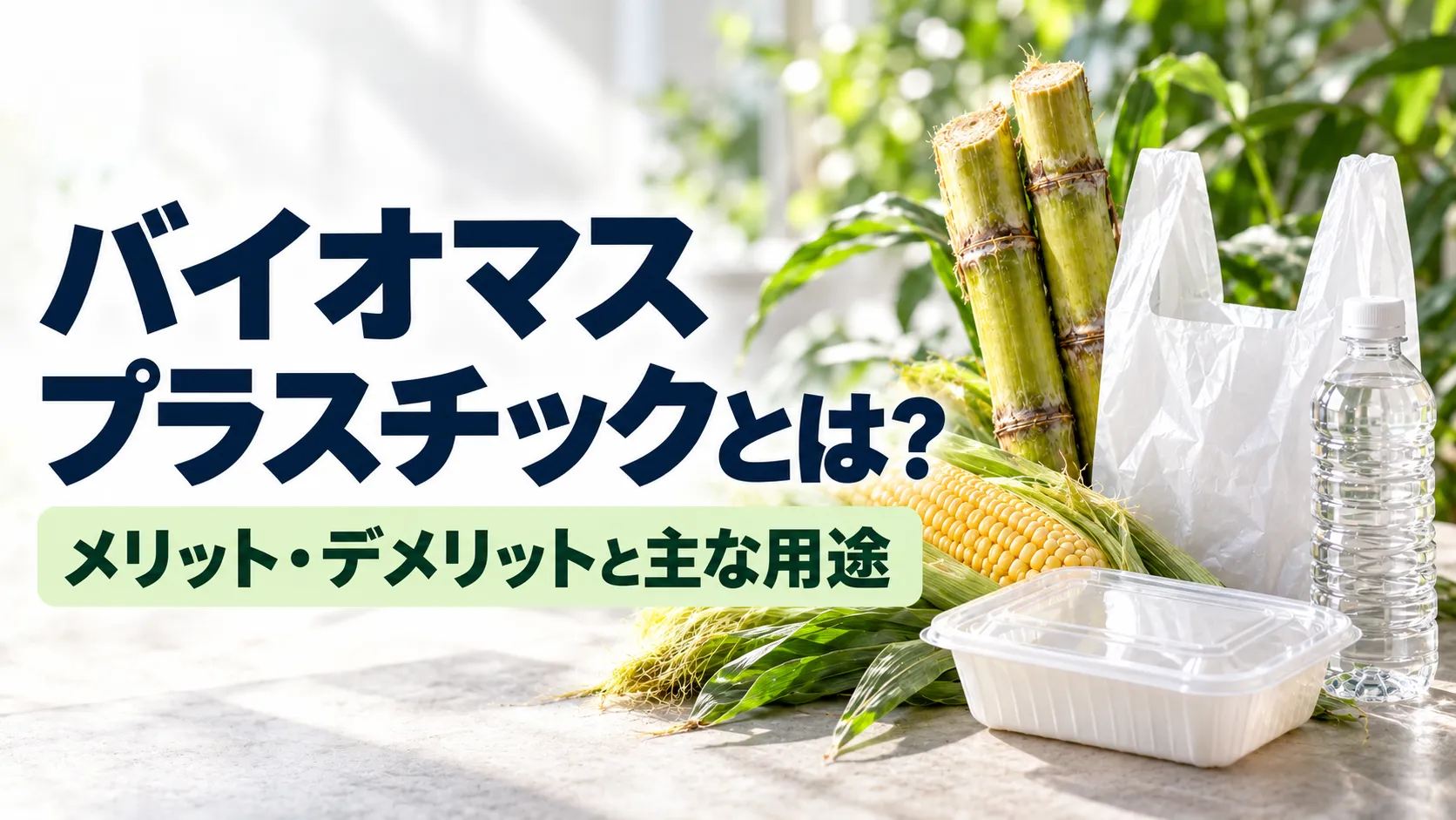 バイオマスプラスチックスとは?注目される背景やメリット・デメリットを解説