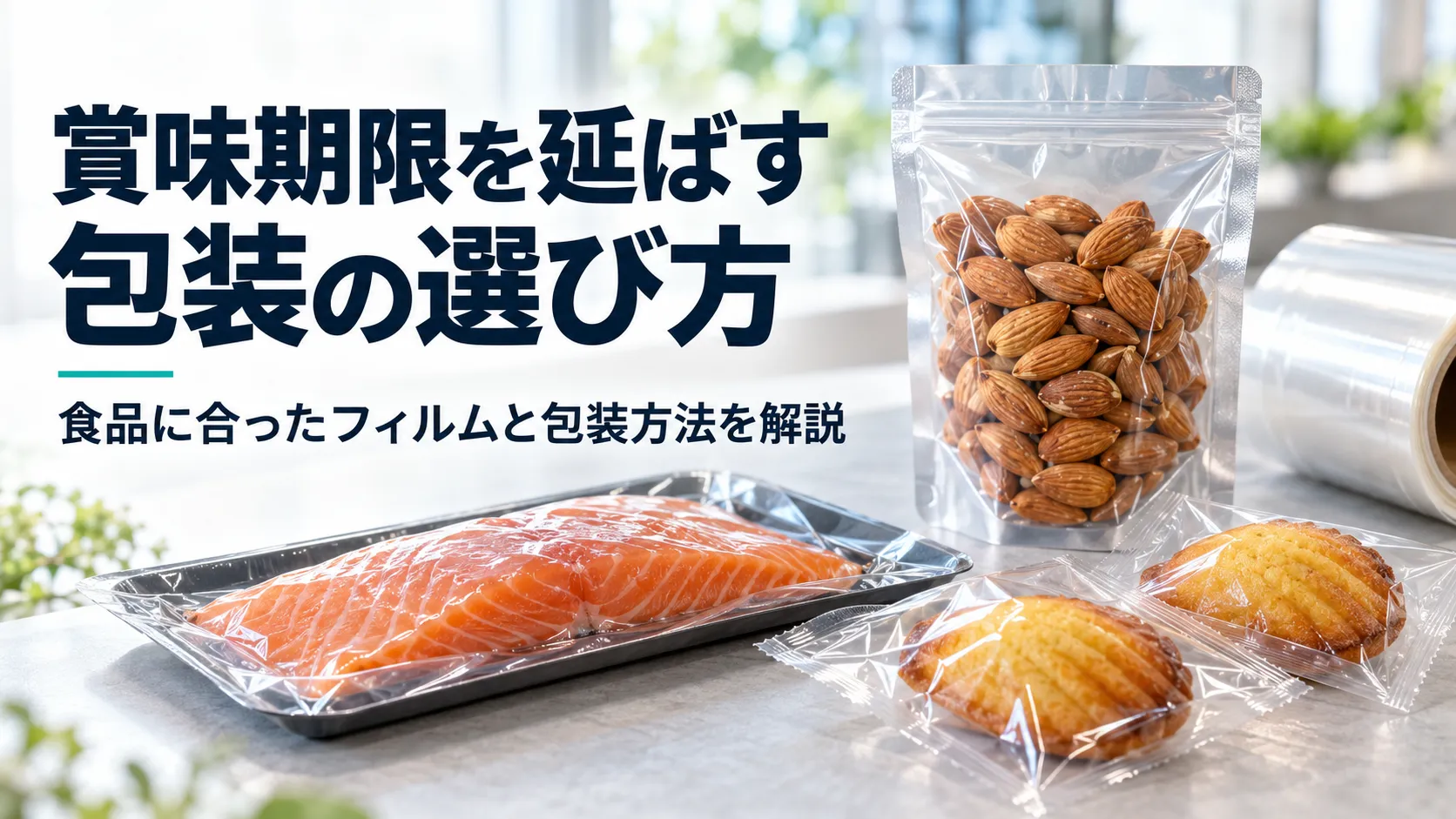 賞味期限を延長する包装・フィルムの選び方！販路拡大と食品ロス削減の秘訣